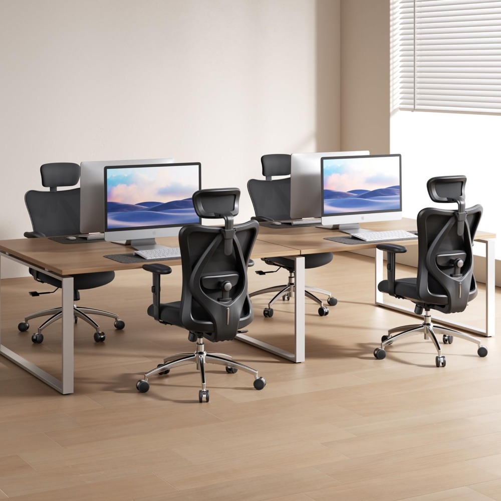 كرسي مكتب شبكي مريح مع دعم قطن - مراجعة Home Office Chair وسعره