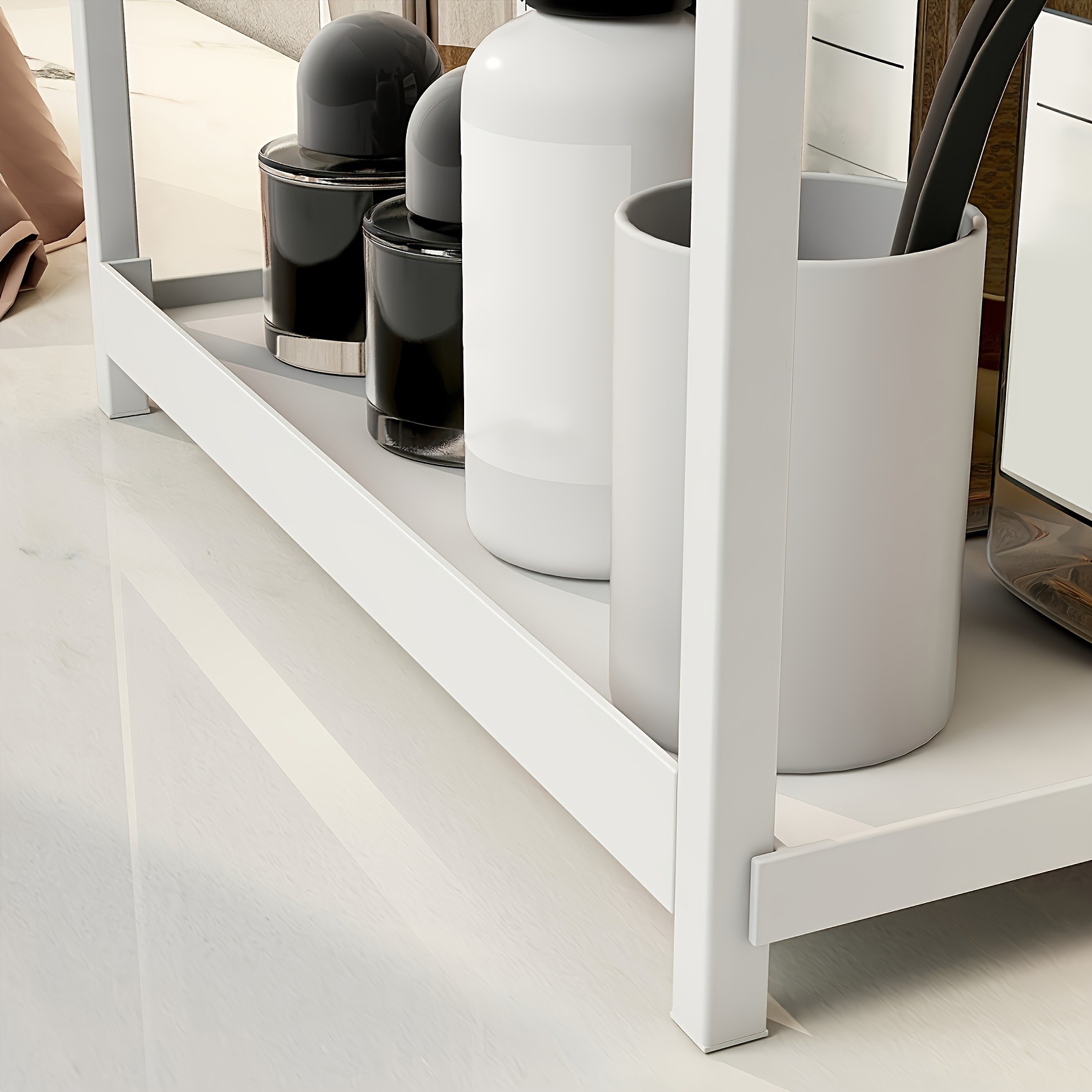 رف متكامل لطاولة الزينة، حامل  - مراجعة Home Office Work Table وسعره