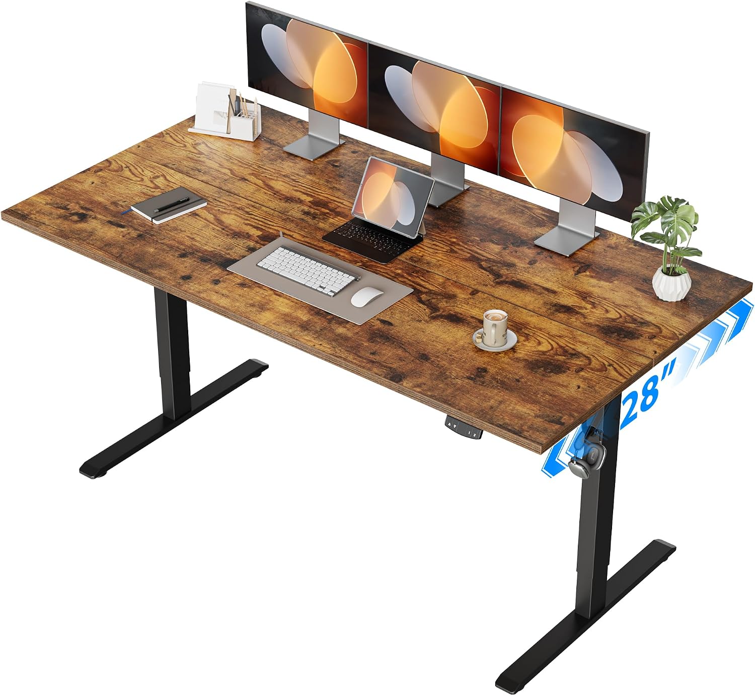 مكتب كهربائي قابل للتعديل، مقا - مراجعة Home Office Work Table وسعره