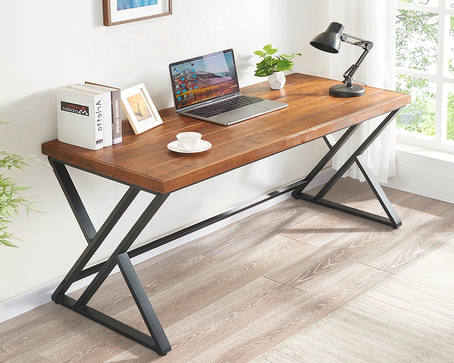 مكتب كمبيوتر من الخشب الصلب بط - مراجعة Home Office Work Table وسعره
